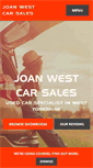 Mobile Screenshot of joanwesttradecarsales.com