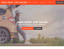 Tablet Screenshot of joanwesttradecarsales.com